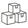 Stack of 3 boxes Stack of 3 boxes